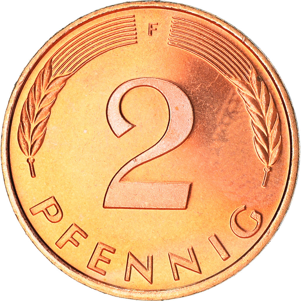 Coin, GERMANY - FEDERAL REPUBLIC, 2 Pfennig, 1997, Stuttgart, BE, MS(63), Copper
