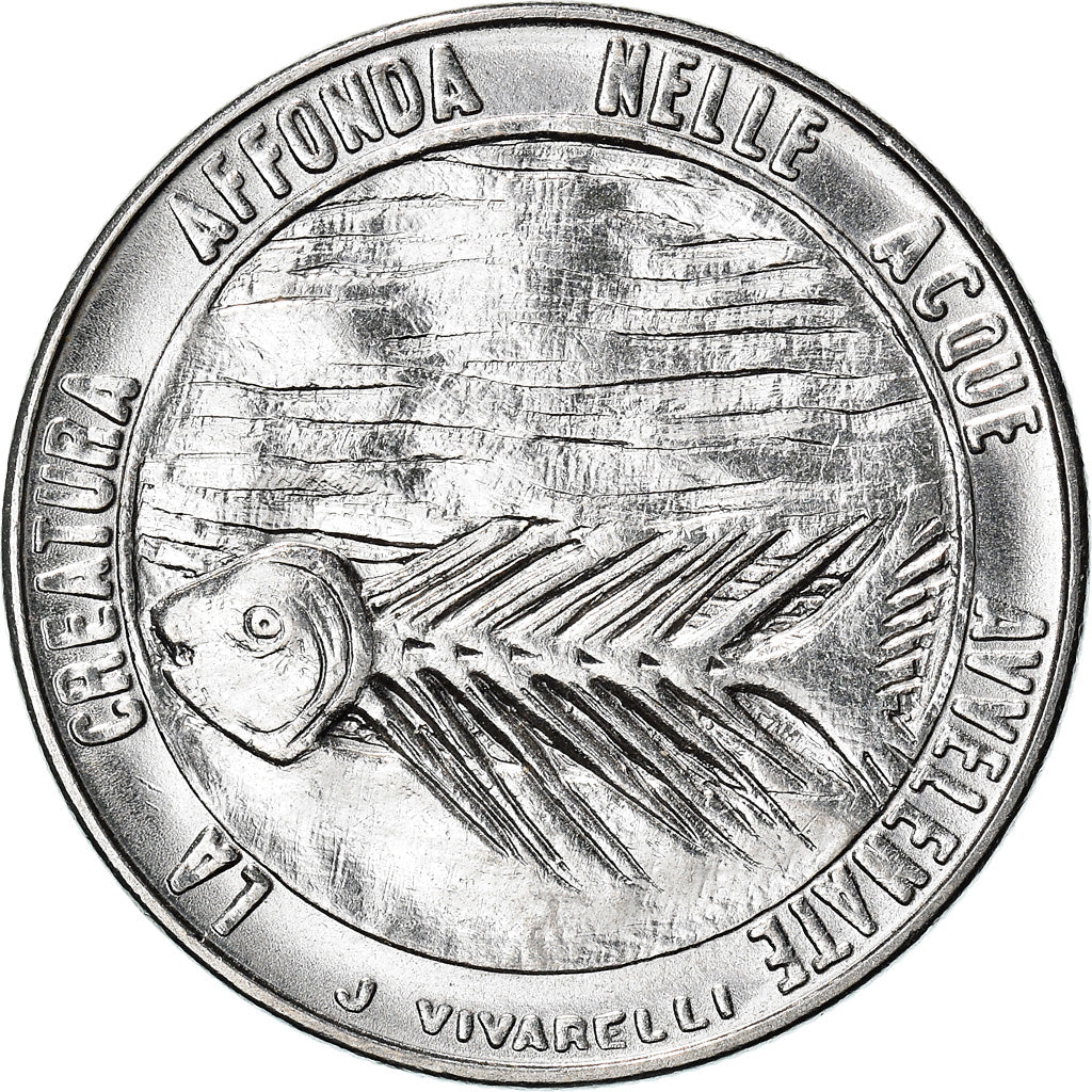 Moneta, San Marino, 100 Lire, 1977, Rome, MS(63), Stal, KM:70