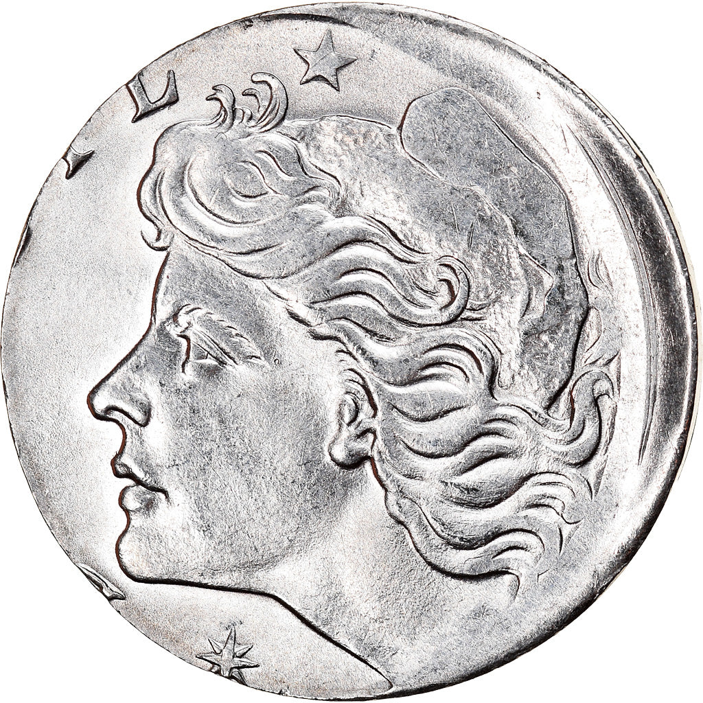 Coin, Brazil, 10 Centavos, 1974, planchet error, AU(55-58), Stainless Steel