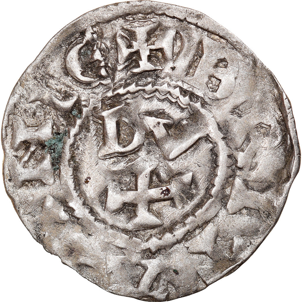Moneta, Francja, Conan IV, Denier, XIIth century, Rennes, Rzadkie, EF(40-45)