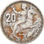 Münze, Griechenland, Paul I, 20 Drachmai, 1960, S+, Silber, KM:85