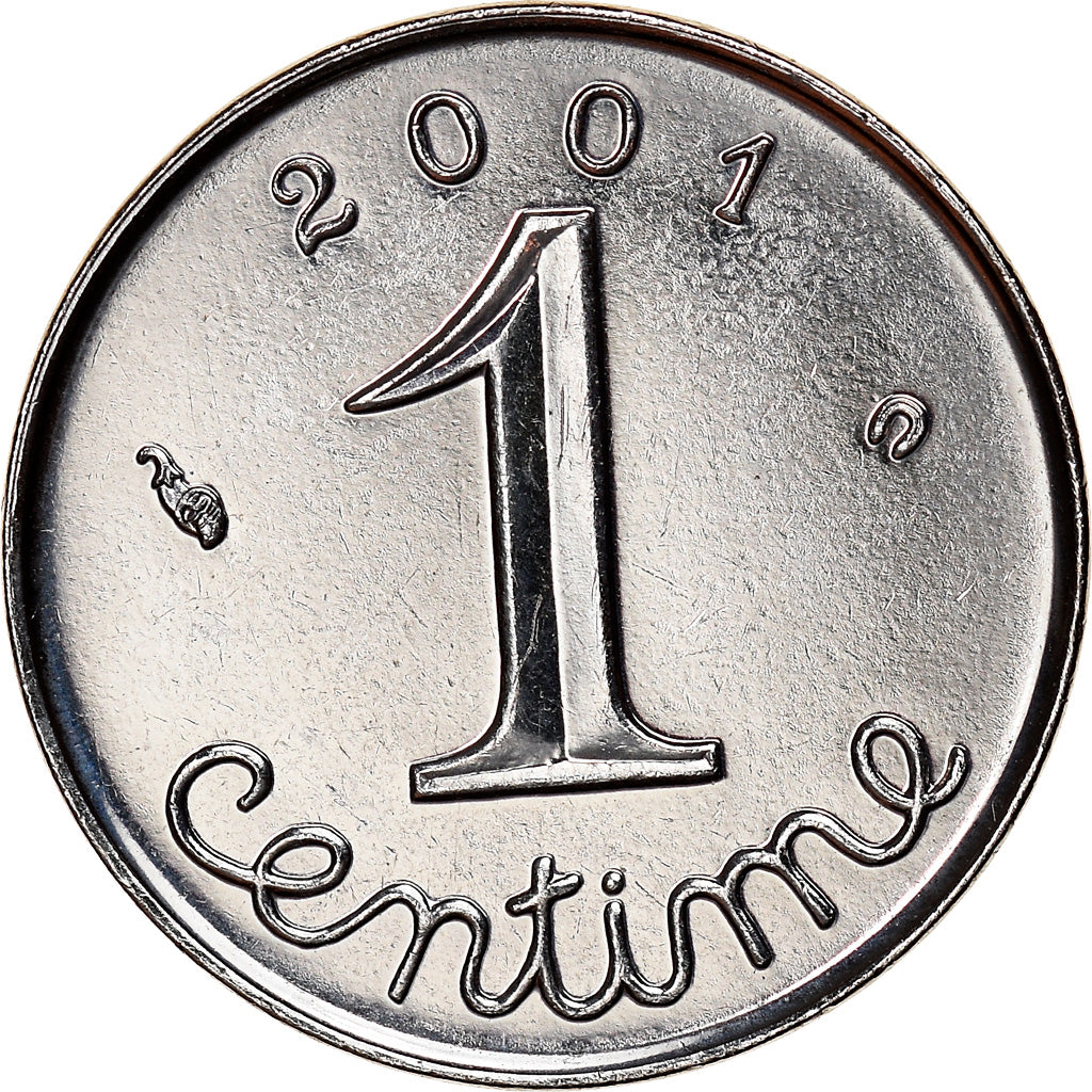 Munten, Frankrijk, Épi, Centime, 2001, Paris, UNC, Stainless Steel, KM:928