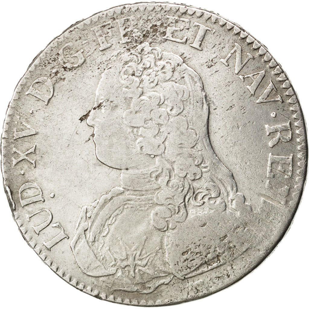 Coin, France, Louis XV, Écu aux branches d'olivier, Ecu, 1726, Paris
