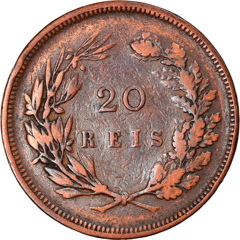 Münze, Portugal, Carlos I, 20 Reis, 1892, S, Bronze, KM:533