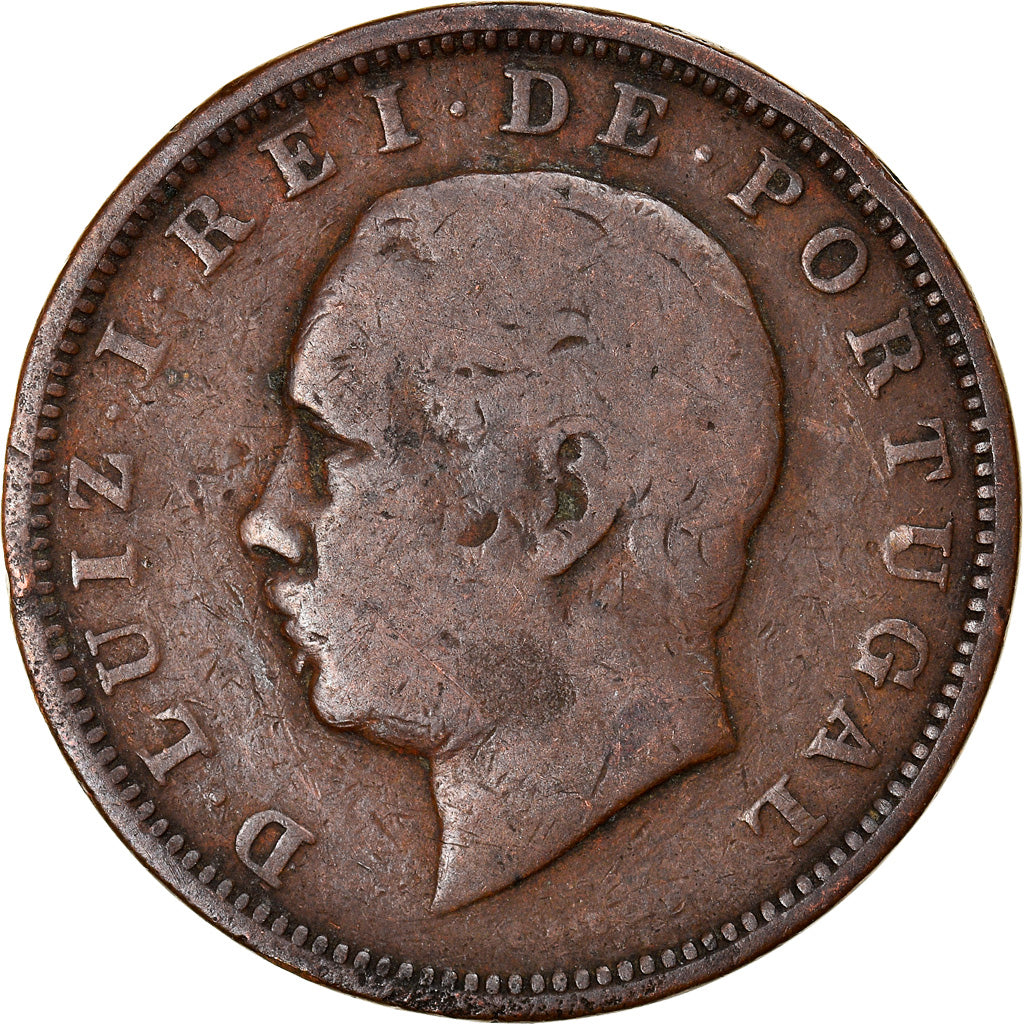 Münze, Portugal, Luiz I, 20 Reis, 1883, S, Bronze, KM:527