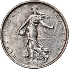 Munten, Frankrijk, Semeuse, 5 Francs, 1967, Paris, ZF+, Zilver, KM:926