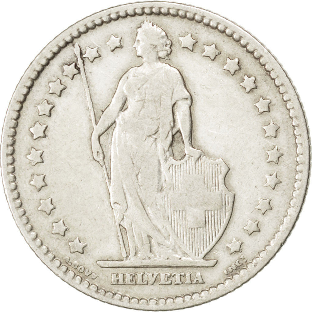 Moneta, Svizzera, Franc, 1904, Bern, MB+, Argento, KM:24