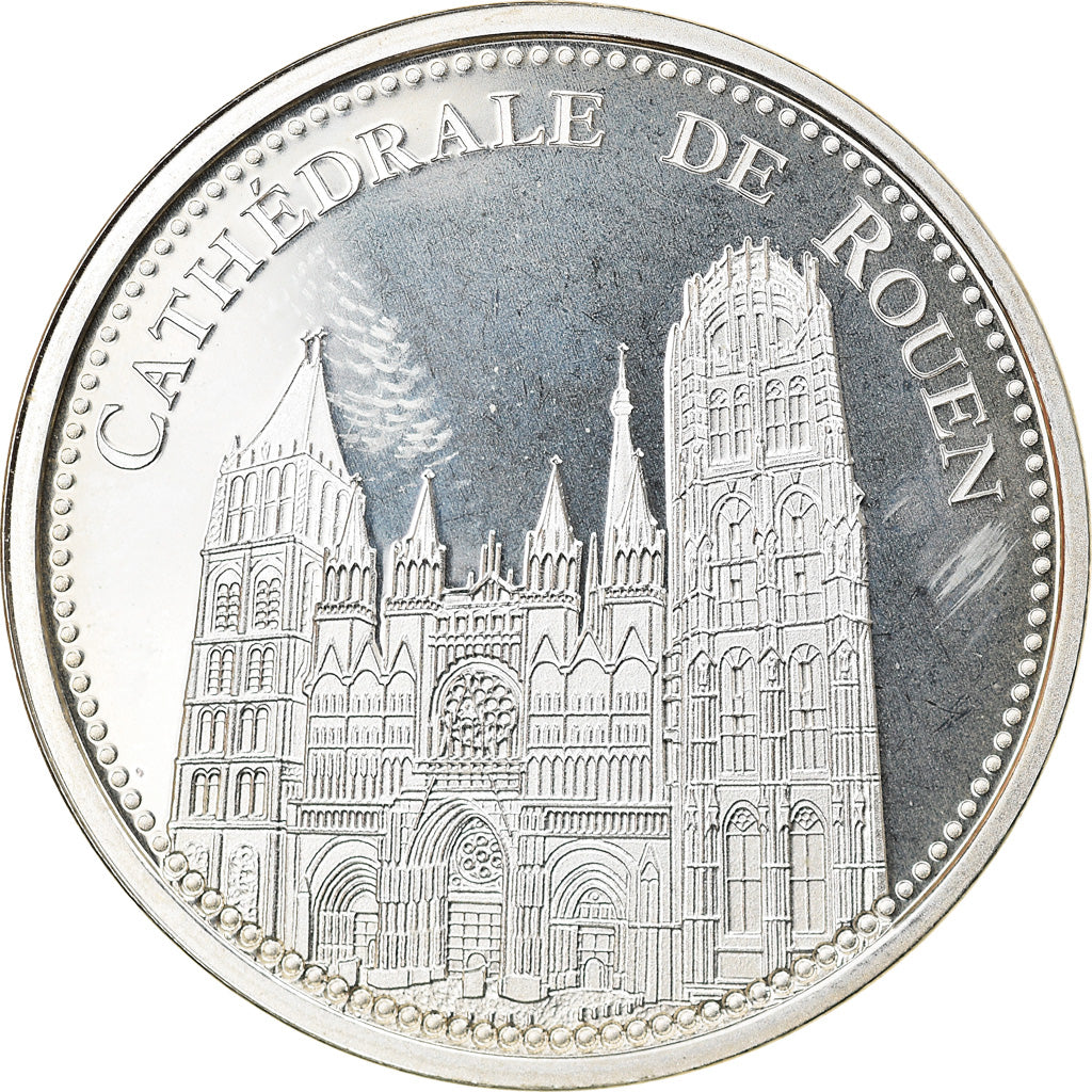 France, Medal, La Cathédrale de Rouen, Arts & Culture, MS(65-70), Silver