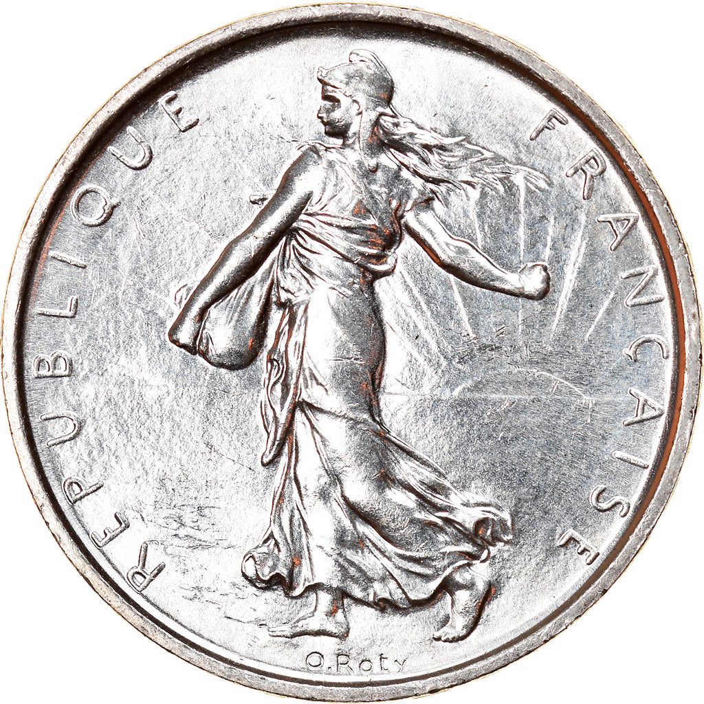 Moneta, Francja, Semeuse, 5 Francs, 1969, Paris, MS(63), Srebro, KM:926
