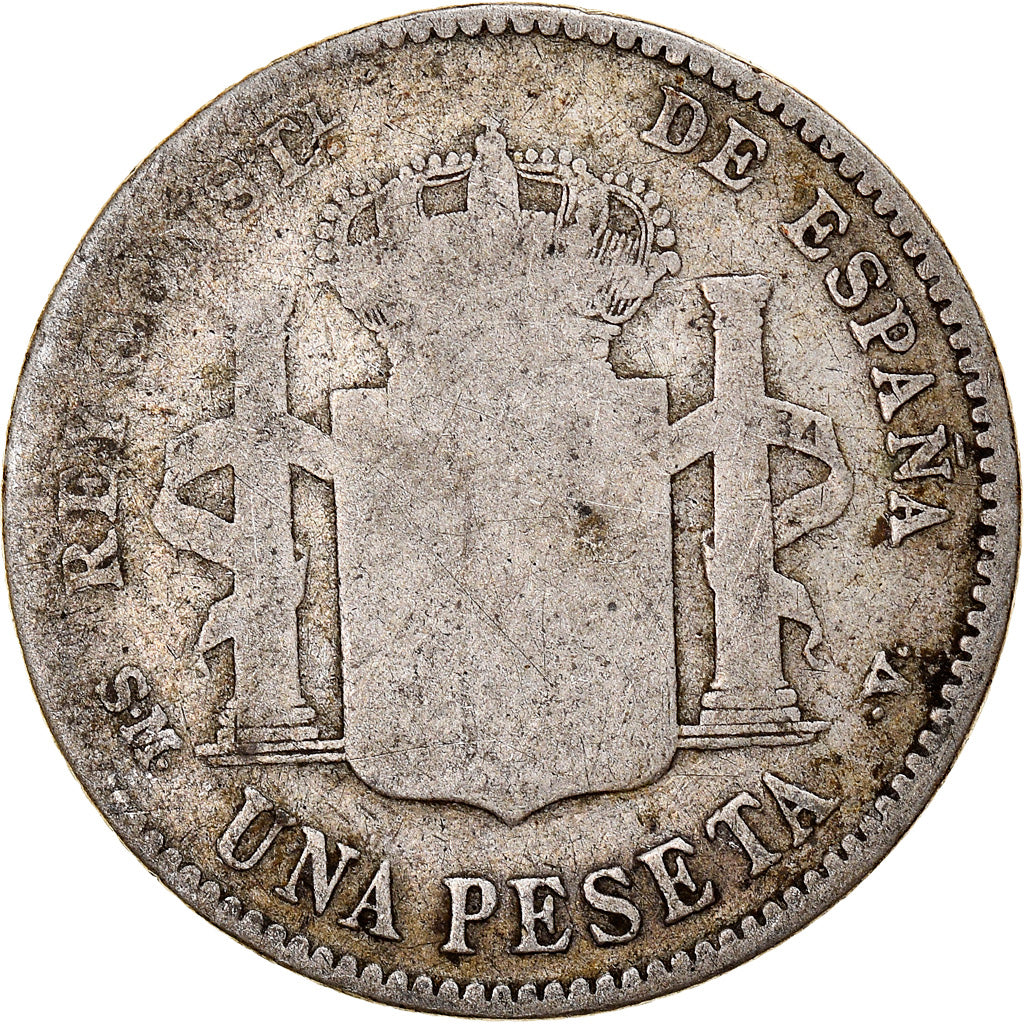Münze, Spanien, Alfonso XIII, Peseta, 1903, Madrid, S, Silber, KM:721