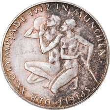 Monnaie, République fédérale allemande, 10 Mark, 1972, Karlsruhe, TTB+