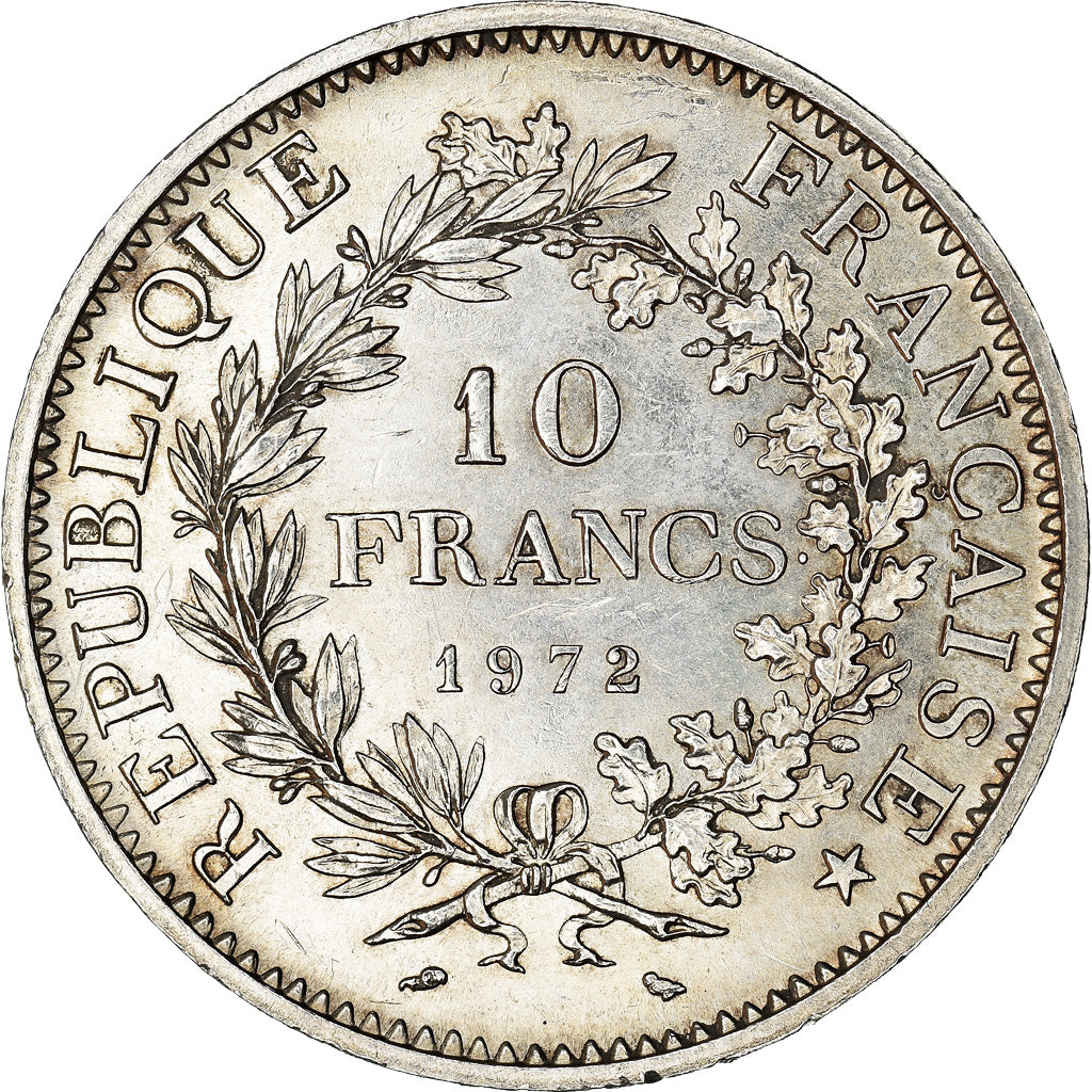 Coin, France, Hercule, 10 Francs, 1972, Paris, AU(55-58), Silver, KM:932