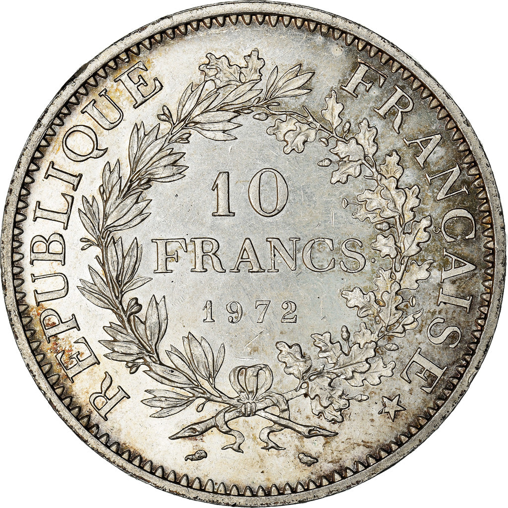 Coin, France, Hercule, 10 Francs, 1972, Paris, AU(55-58), Silver, KM:932