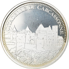 France, Médaille, La Citadelle de Carcassonne, Arts & Culture, FDC, Argent