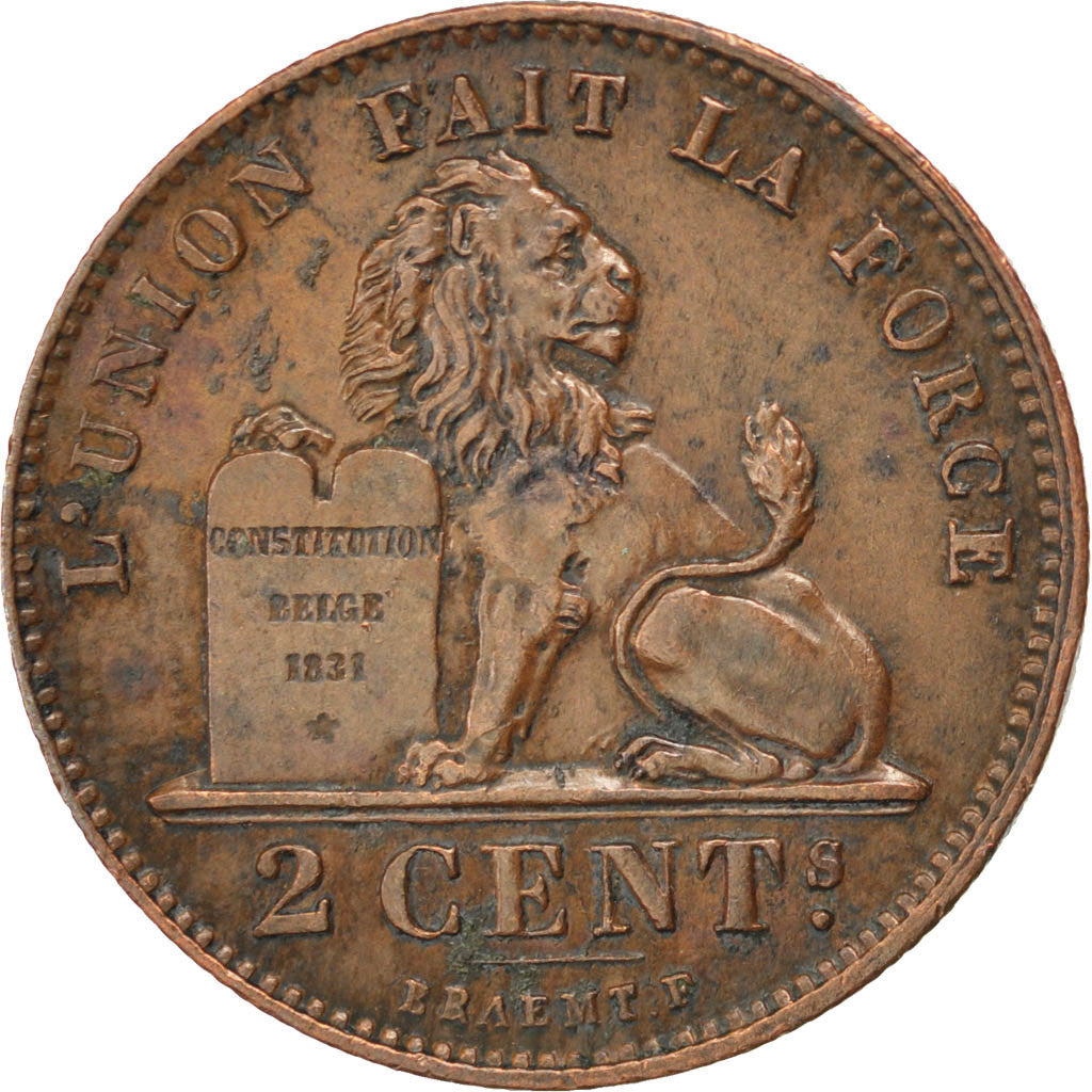 Coin, Belgium, Leopold II, 2 Centimes, 1905, EF(40-45), Copper, KM:35.1