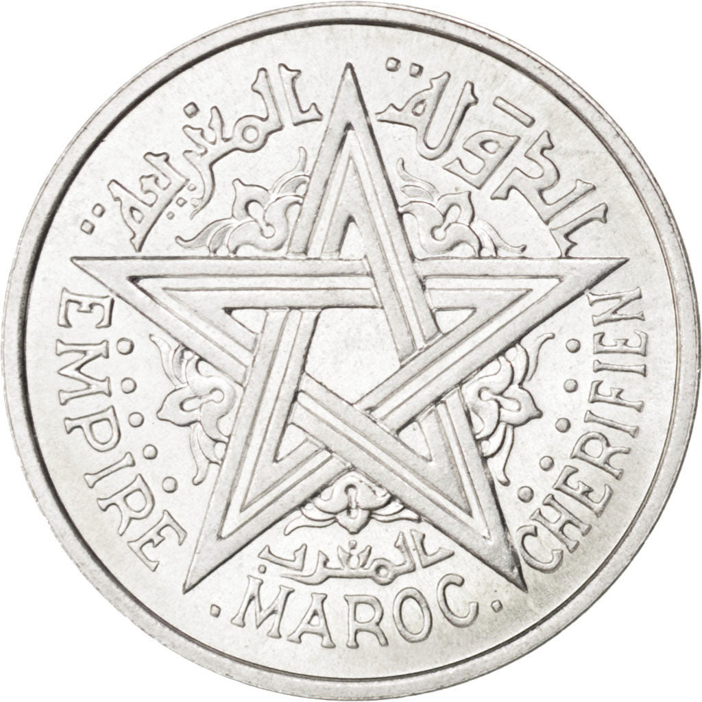 Coin, Morocco, Franc, 1951, Paris, MS(60-62), Aluminum, KM:E37, Lecompte:227