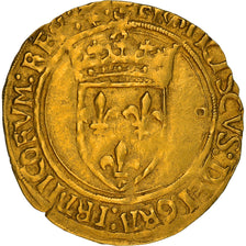 França, François Ier, Écu d'or au soleil, 1519-1540, Poitiers, Dourado
