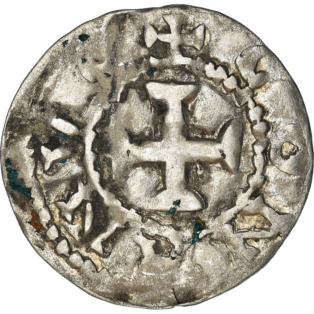 Moeda, França, Conan IV, Denier, XIIth century, Rennes, Rara, EF(40-45)