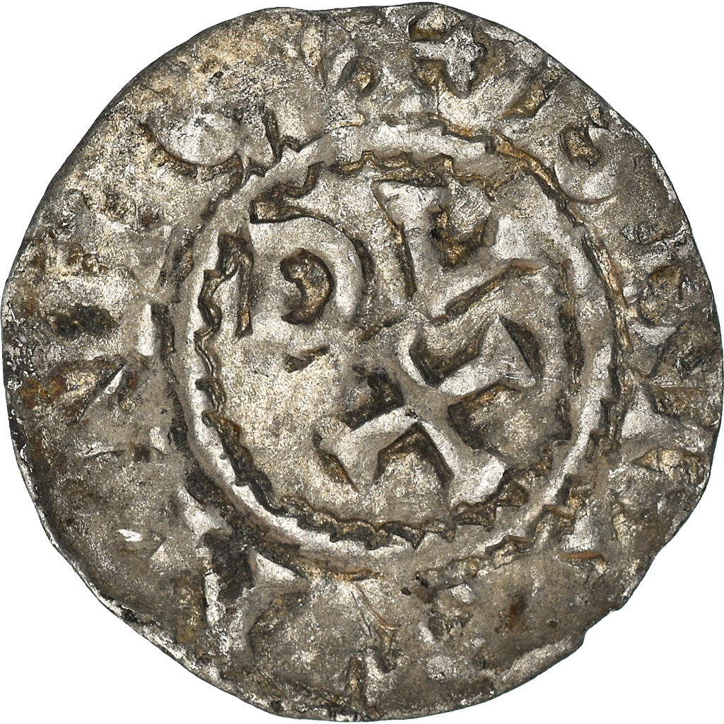 Munten, Frankrijk, Conan IV, Denier, XIIth century, Rennes, Rare, ZF, Billon