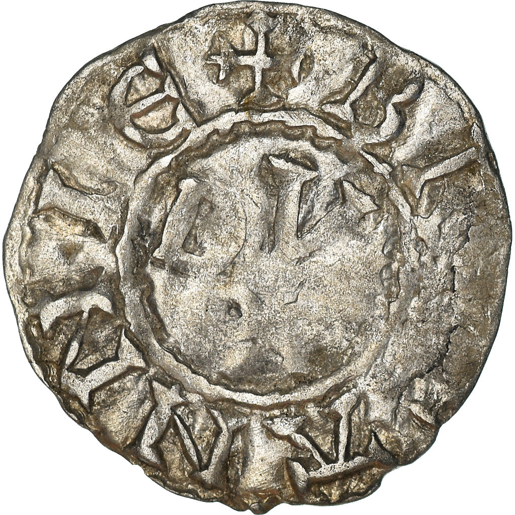 Moneta, Francja, Conan IV, Denier, XIIth century, Rennes, Rzadkie, AU(50-53)