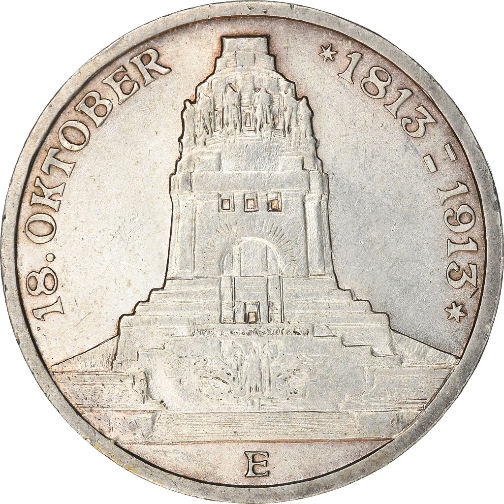 Moneda, Estados alemanes, SAXONY-ALBERTINE, Friedrich August III, 3 Mark, 1913