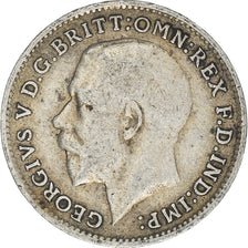 Coin, Great Britain, George V, 3 Pence, 1914, VF(30-35), Silver, KM:813