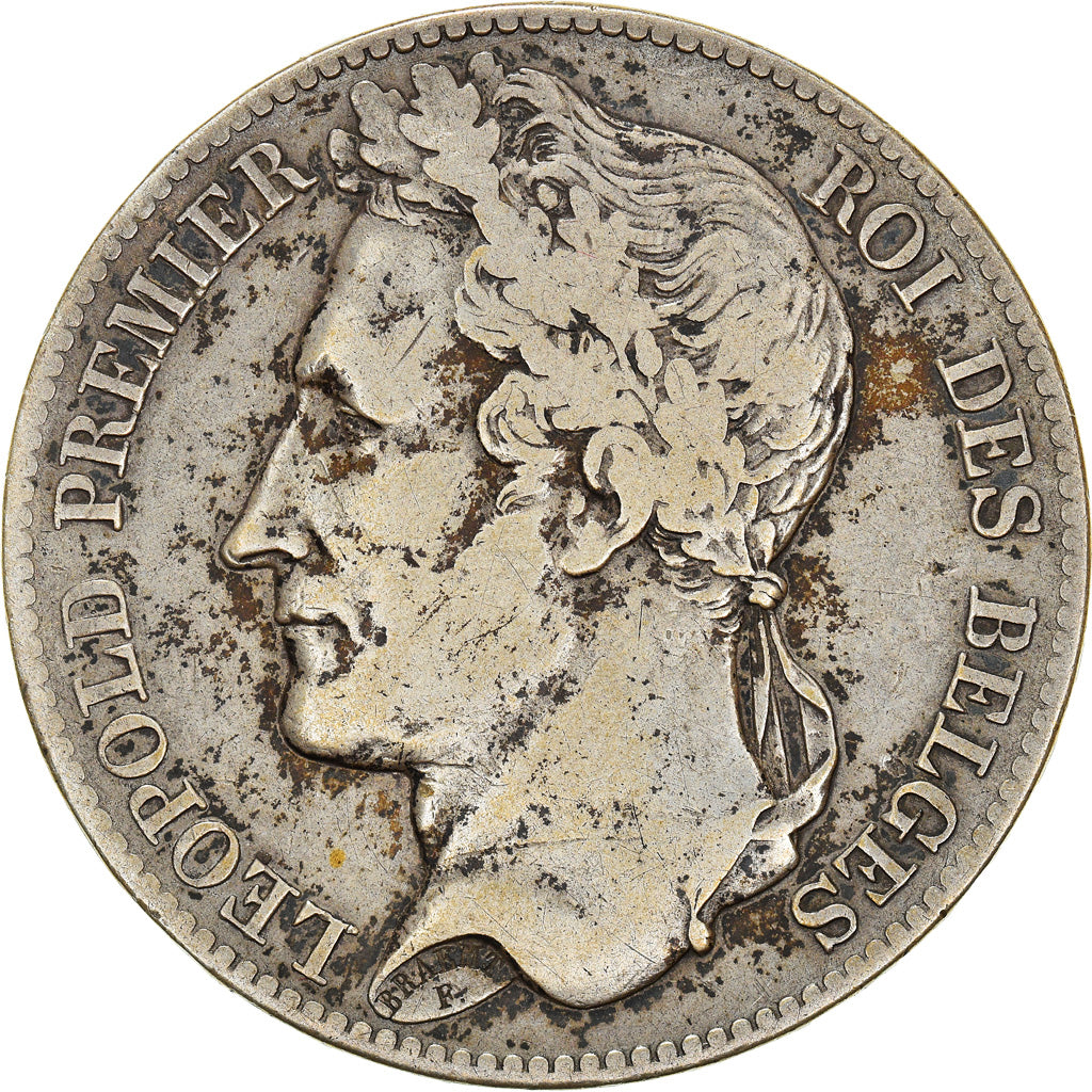 Coin, Belgium, Leopold I, 5 Francs, 5 Frank, 1848, VF(30-35), Silver, KM:3.2