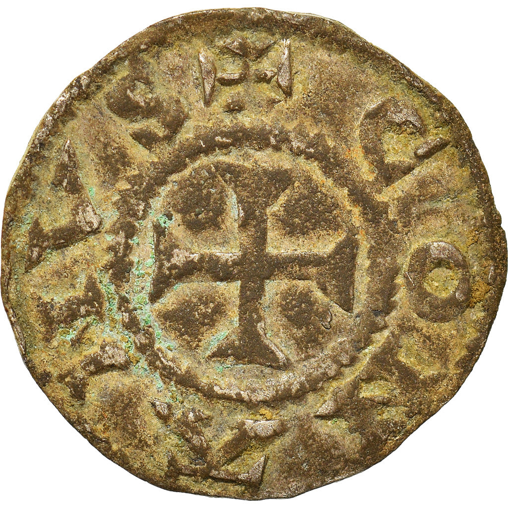 Moneta, Francja, Conan IV, Denier, XIIth century, Rennes, Rzadkie, EF(40-45)
