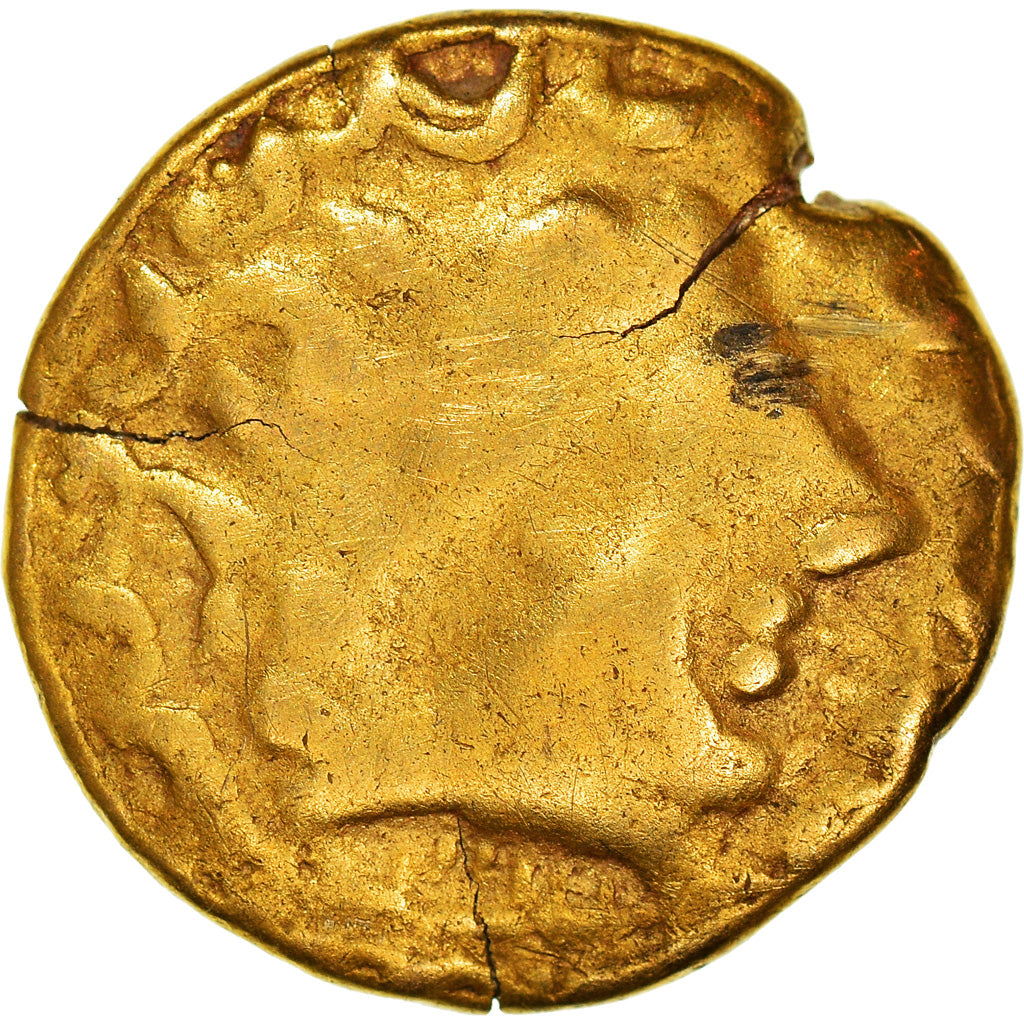 Sequani, Helvetii, 1/4 Stater, 2nd-1st century BC, Dourado, VF(20-25)