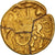 Sequani, Helvetii, 1/4 Stater, 2nd-1st century BC, Dourado, VF(20-25)