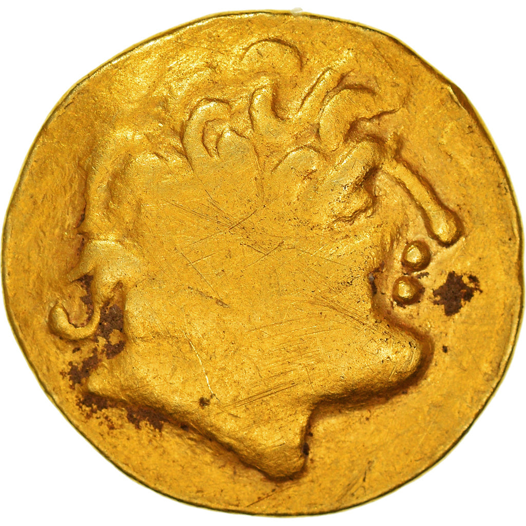 Sequani, Helvetii, 1/4 Statère au triskèle, 2nd century BC, Dourado