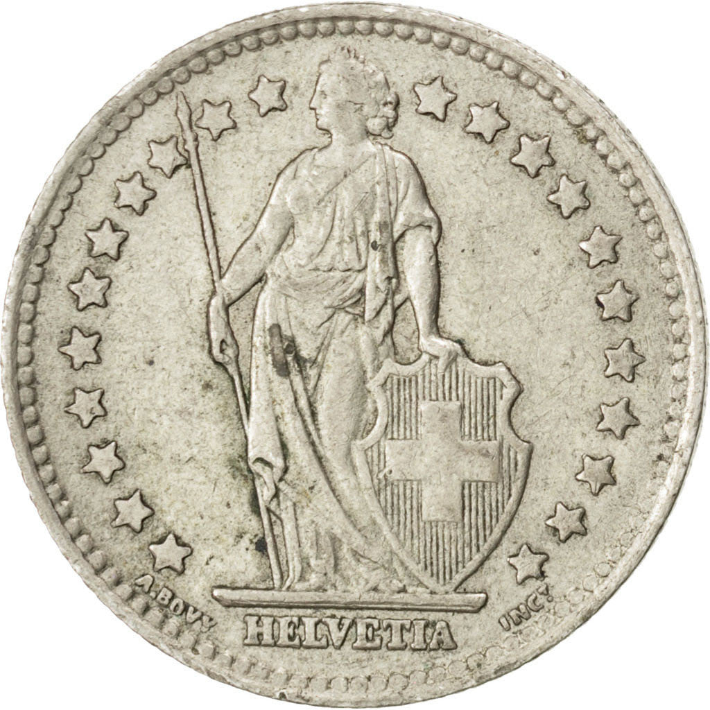 Coin, Switzerland, Franc, 1946, Bern, EF(40-45), Silver, KM:24