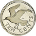 Moneta, Barbados, 10 Cents, 1976, Franklin Mint, Proof, FDC, Rame-nichel, KM:21
