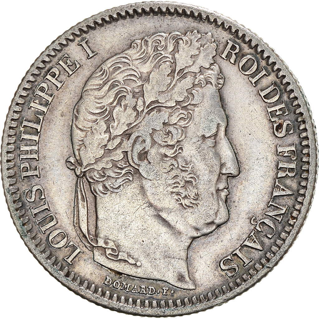 Moneda, Francia, Louis-Philippe, 2 Francs, 1843, Paris, MBC+, Plata, KM:743.1