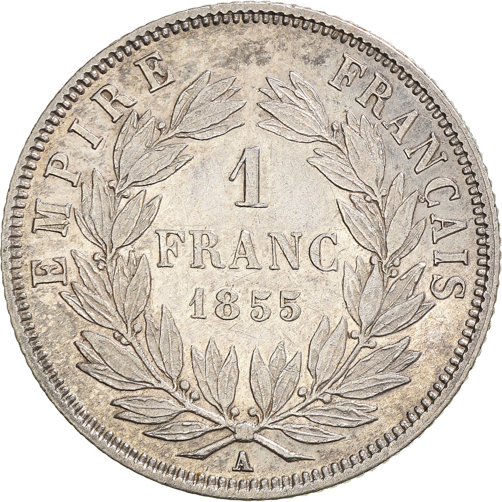 Monnaie, France, Napoleon III, Franc, 1855, Paris, TTB+, Argent, Gadoury:460