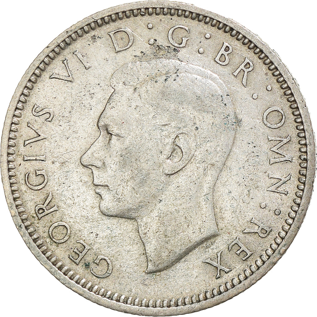 Coin, Great Britain, George VI, 6 Pence, 1946, EF(40-45), Silver, KM:852