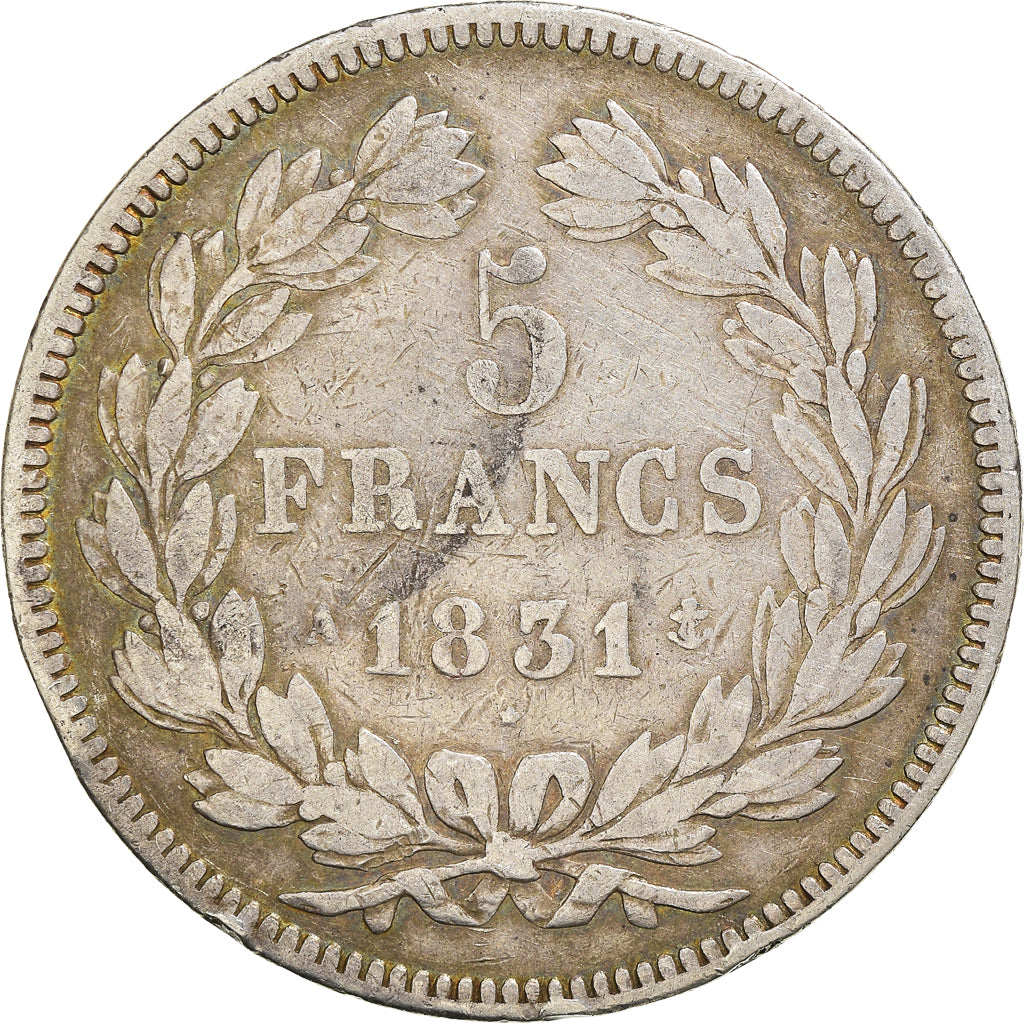 Monnaie, France, Louis-Philippe, 5 Francs, 1831, Paris, TB, Argent