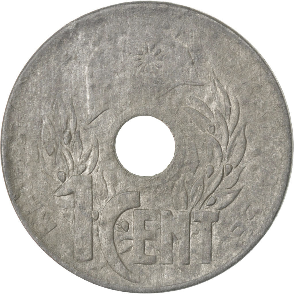 Coin, French Indochina, Cent, 1941, VF(20-25), Zinc, KM:24.3, Lecompte:109