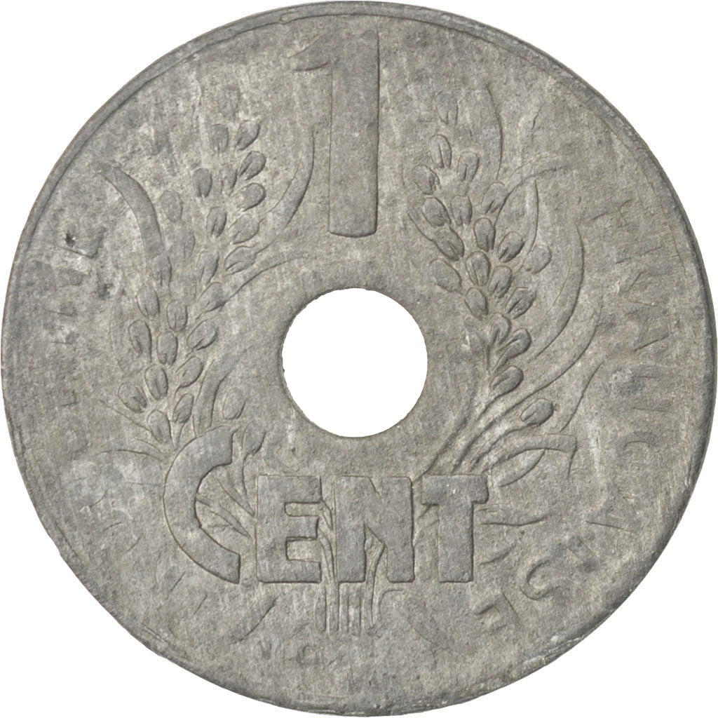 Coin, French Indochina, Cent, 1941, VF(20-25), Zinc, KM:24.3, Lecompte:109
