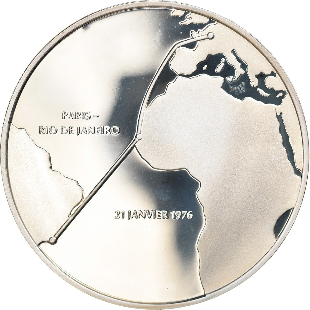 Francia, medaglia, Premier Vol Supersonique, Commercial, Paris-Rio, Aviation