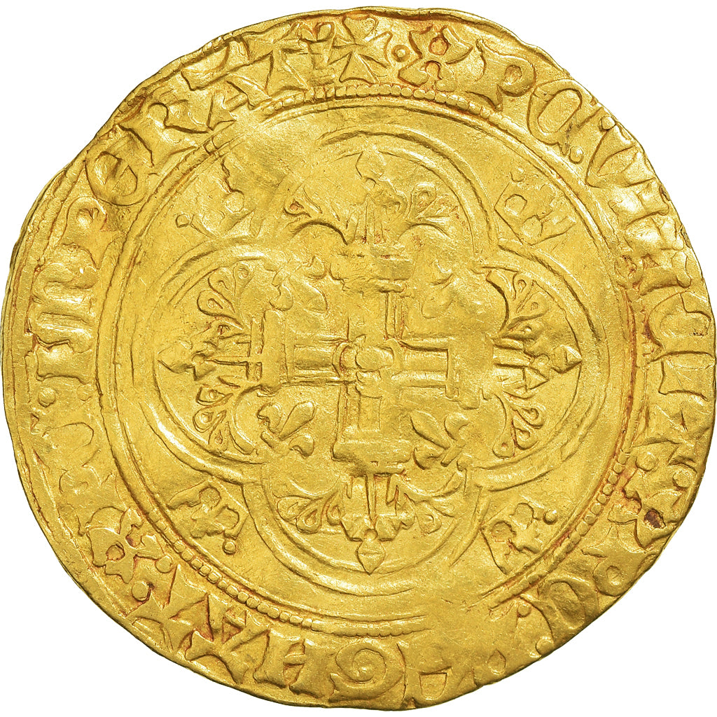 Francia, Charles VII, Royal d'or, 1431-1461, Tours, Oro, BC+, Duplessy:455A