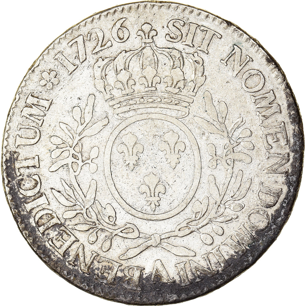 Coin, France, Louis XV, Écu aux branches d'olivier, Ecu, 1726, Paris