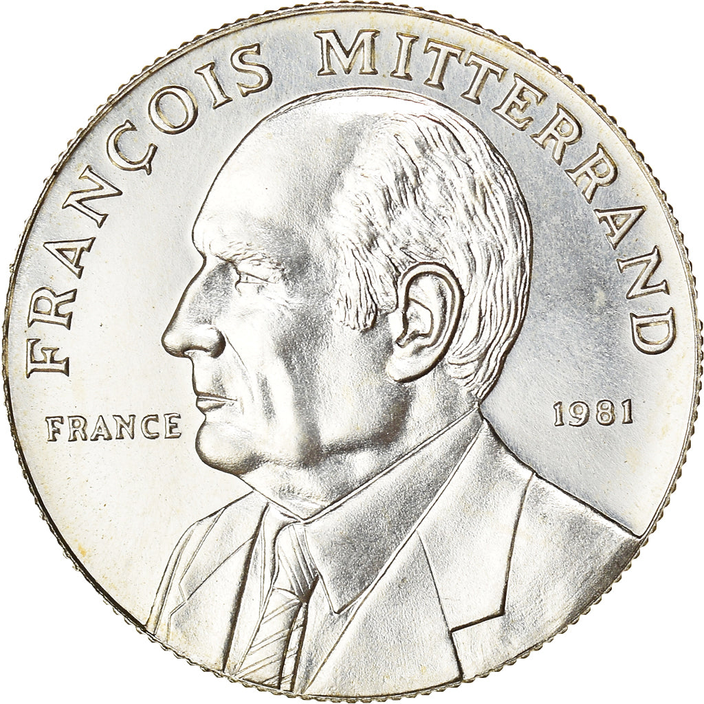 Francia, medalla, French Fifth Republic, François Mitterand, 1981, FDC, Plata