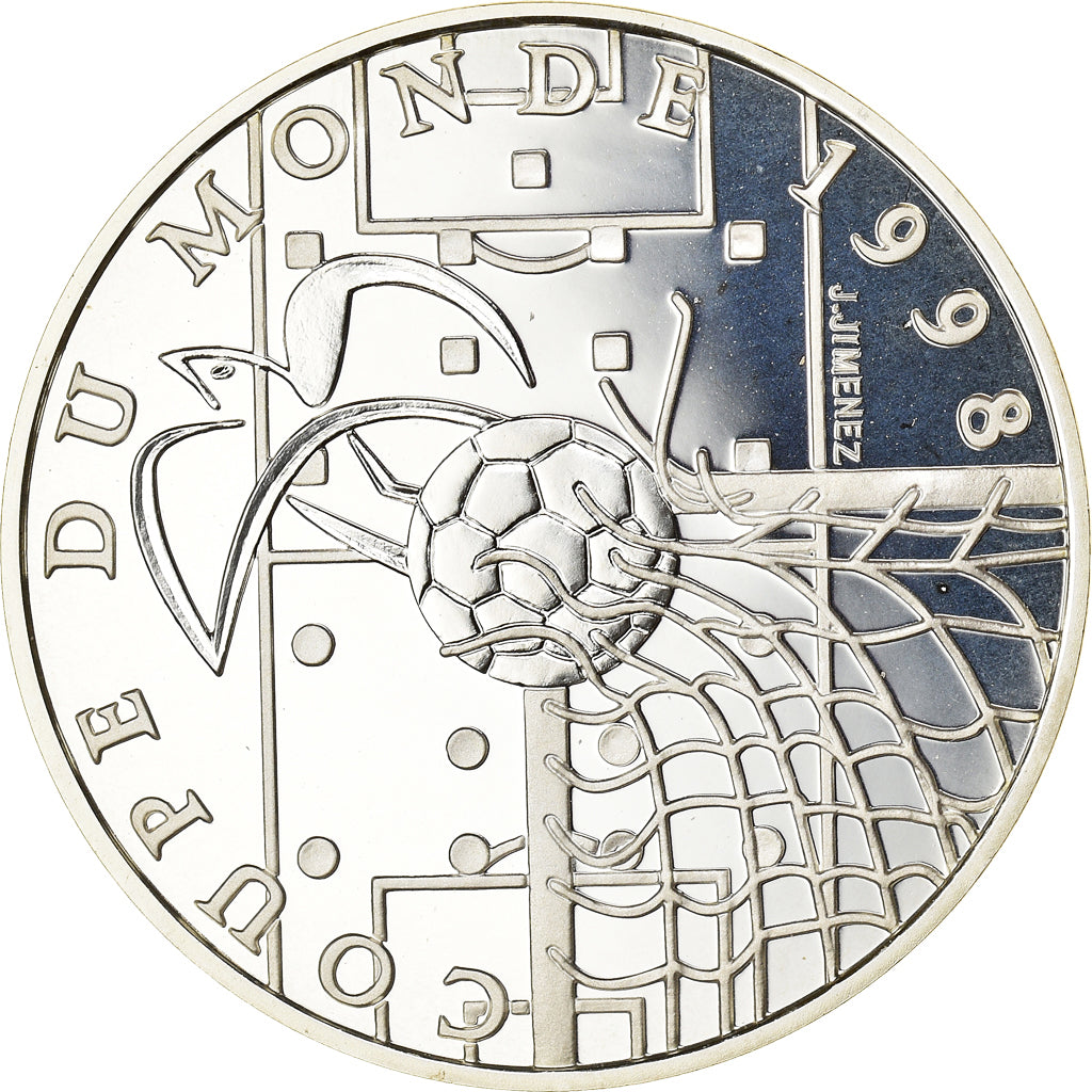 Moneta, Francja, 10 Francs, 1996, Paris, MS(65-70), Srebro, KM:1144, Gadoury::