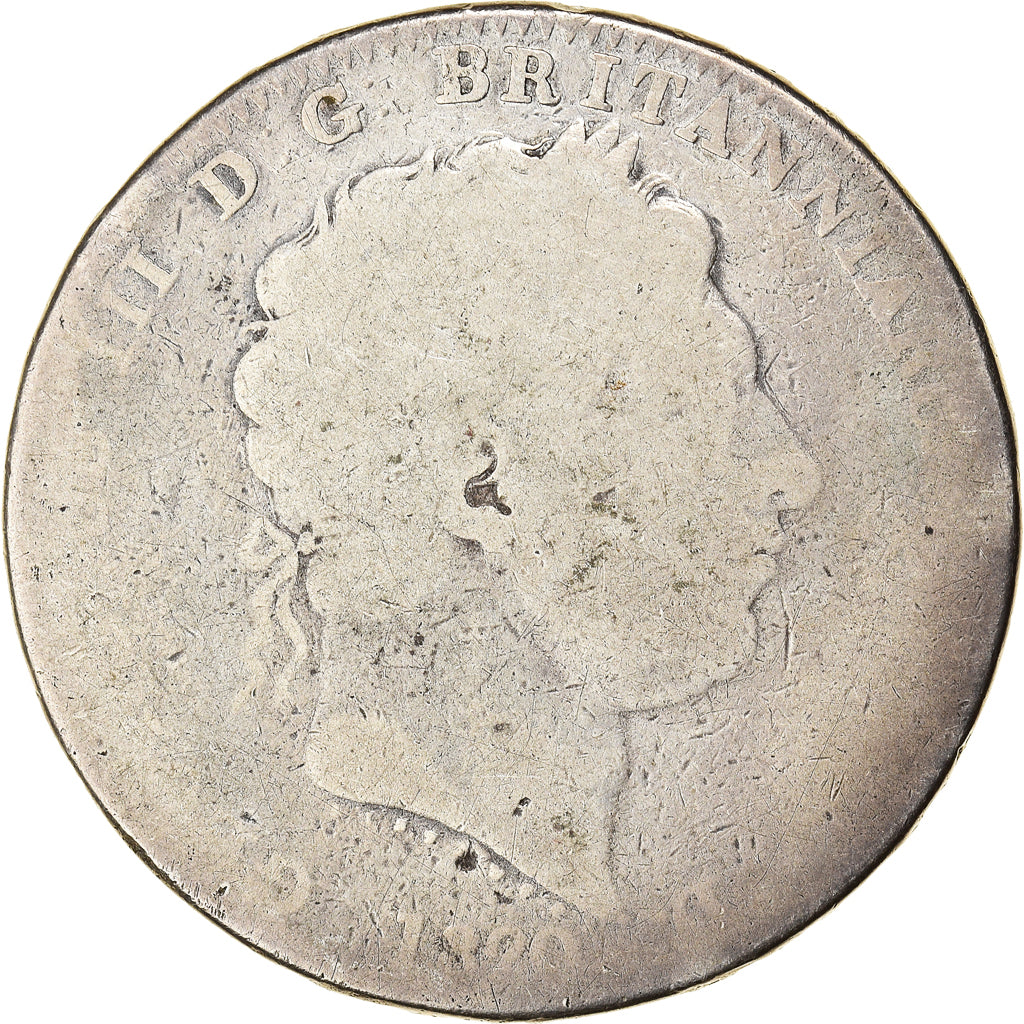 Moeda, Grã-Bretanha, George III, Crown, 1820, London, F(12-15), Prata, KM:675