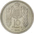 Coin, Monaco, 10 Francs, 1945, AU(55-58), Copper-nickel, KM:E18, Gadoury:136