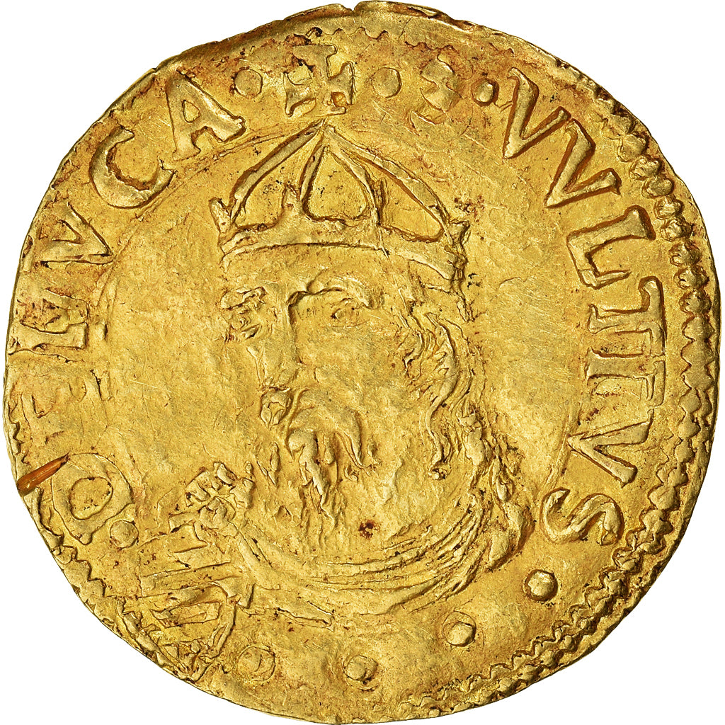 Republic of Lucca, Scudo d'oro del sole, 1552, Lucca, Goud, FR+