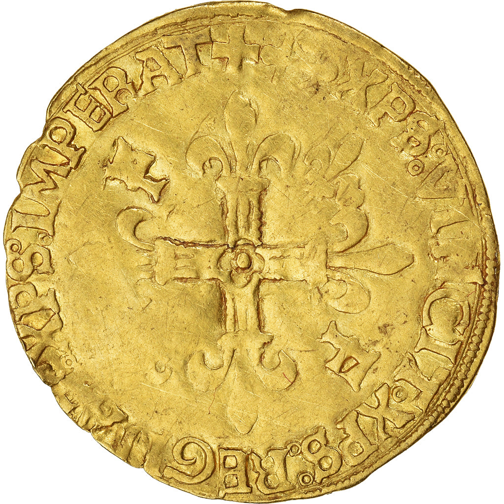 Frankrijk, François Ier, Écu d'or au soleil, 1519-1540, Bayonne, Goud, FR