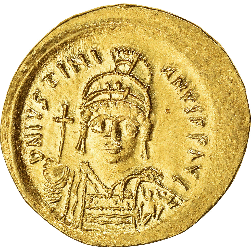 Justinianus I, Solidus, 527-565, Constantinople, Goud, PR, Sear:140