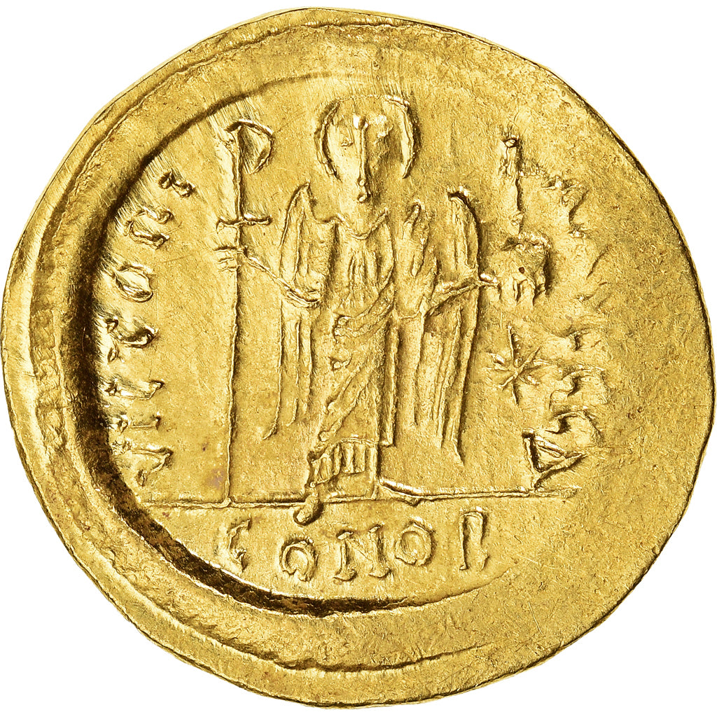 Justinianus I, Solidus, 527-565, Constantinople, Goud, PR, Sear:140